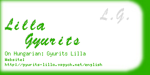 lilla gyurits business card